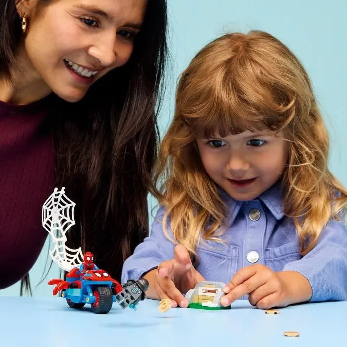 Lego Marvel 11206 Spidey et ses Amis Extraordinaires, Set de Construction Spidey sur sa Moto contre Rhino, Jouet Super-Héros pour Enfants Dès 4 Ans Lego Marvel 11206 Spidey et ses Amis Extraordinaires, Set de Construction Spidey sur sa Moto contre Rhino, Jouet Super-Héros pour Enfants Dès 4 Ans