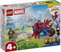 Lego Marvel Jeu de Construction Spider-Man sur Sa Moto contre le Rhino, Jouet de Brique, Âge 4 Ans et Plus