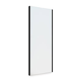 Emuca Miroir extractible pour l'intérieur de l'armoire, Noir texturé