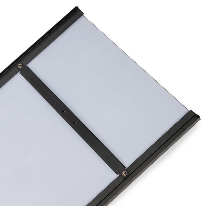 Emuca Miroir extractible pour l'intérieur de l'armoire, Peint en noir texturé, Acier et Plastique et Verre