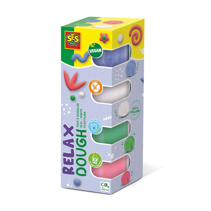 Ses Creative Pâte à modeler Feel good - Relax (4x90gr) Ses Creative Pâte à modeler Feel good - Relax (4x90gr)