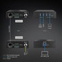 Lindy - Extendeur USB 3.2 Gen 1 avec HDBaseT - 4 Ports Type A - Extension jusqu'à 100m via Câble Cat.6A - Alimentation par Câble (PoC)