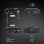 Lindy - Extendeur USB 3.2 Gen 1 avec HDBaseT - 4 Ports Type A - Extension jusqu'à 100m via Câble Cat.6A - Alimentation par Câble (PoC)