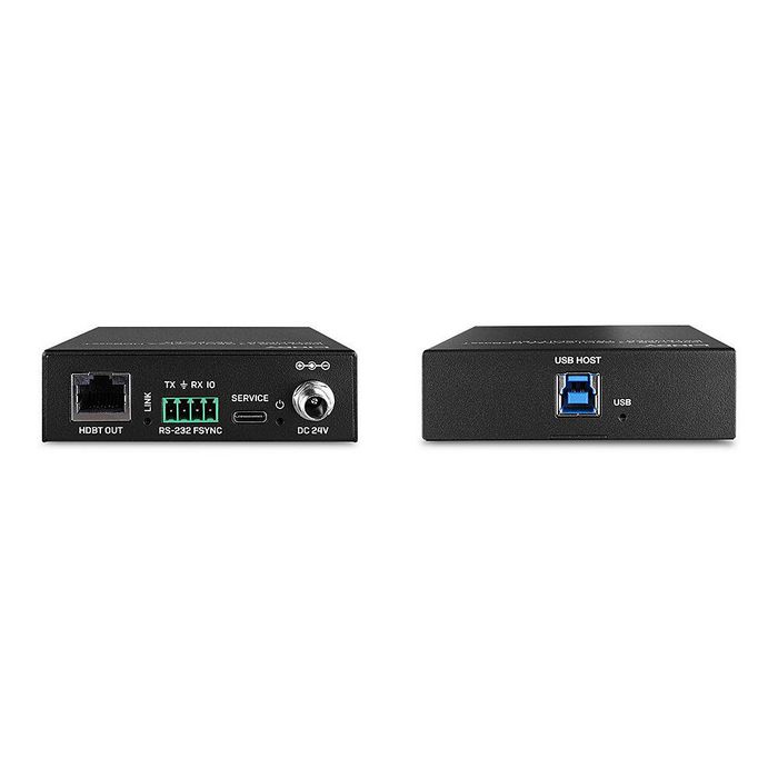 Lindy - Extendeur USB 3.2 Gen 1 avec HDBaseT - 4 Ports Type A - Extension jusqu'à 100m via Câble Cat.6A - Alimentation par Câble (PoC)