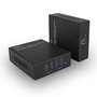 Lindy - Extendeur USB 3.2 Gen 1 avec HDBaseT - 4 Ports Type A - Extension jusqu'à 100m via Câble Cat.6A - Alimentation par Câble (PoC)