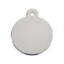 Plaque d'identification pour collier Imarc Circle Argenté
