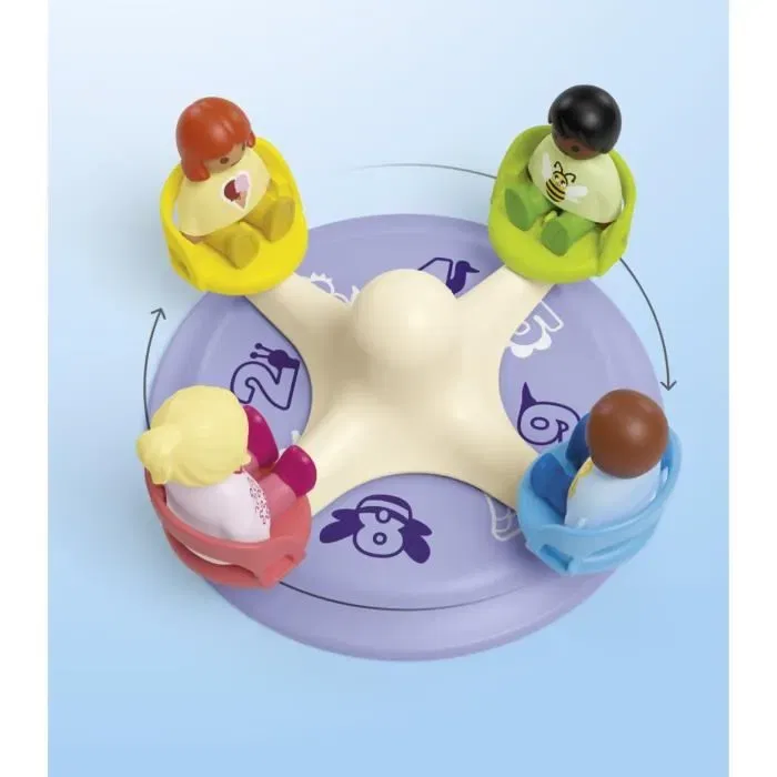 Playmobil Junior 71701 Tourniquet Éducatif avec 4 Personnages pour Enfant dès 1 an - Jouet d'Éveil et d'Apprentissage