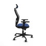 Piqueras y Crespo Chaise de Bureau 3D036G2 Bleu Marine avec Appui-tête