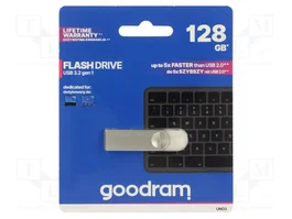 GOODRAM Clé USB UNO3 128 Go USB 3.2 Gen 1 Argent