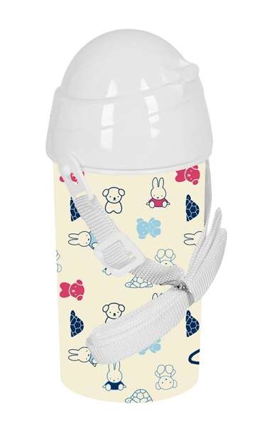 Safta - Bouteille isotherme 500 ml, ouverture automatique, avec paille, design Miffy "Buddy", 7.3 x 19.5 x 7.3 cm Safta - Bouteille isotherme 500 ml, ouverture automatique, avec paille, design Miffy "Buddy", 7.3 x 19.5 x 7.3 cm
