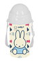 Safta - Bouteille isotherme 500 ml, ouverture automatique, avec paille, design Miffy "Buddy", 7.3 x 19.5 x 7.3 cm
