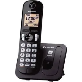 Panasonic KX-TGC210 Téléphone Fixe sans Fil Solo avec Affichage Numérique - Noir