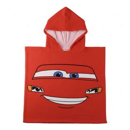 Cerdá Poncho Microfibre Cars 55 x 77 cm - Couleur Rouge