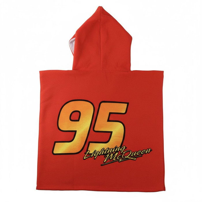 Cerdá Poncho Microfibra Cars Disney Rouge