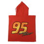 Serviette poncho avec capuche Cars Rouge 55 x 77 cm