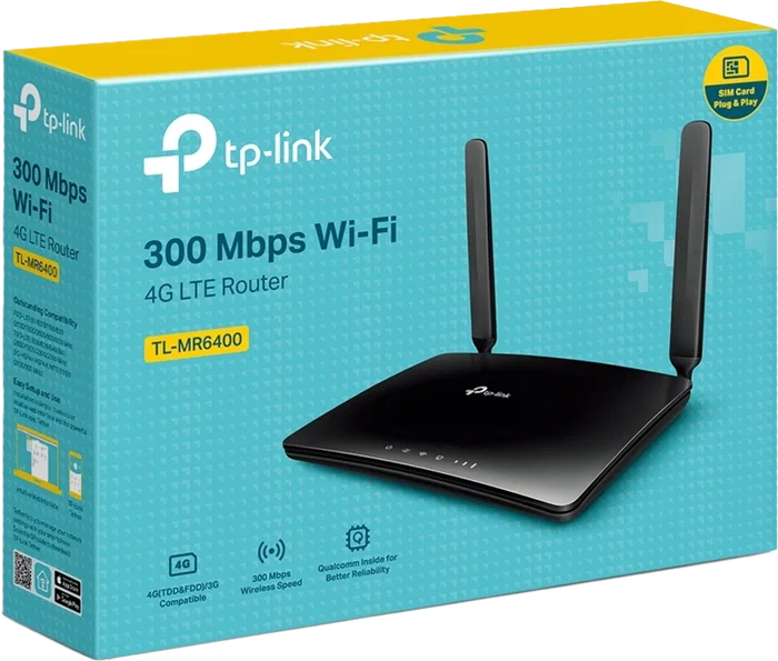 TP-Link TL-MR6400 Routeur 4G LTE Wireless N 300 Mbps Noir