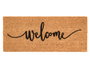 Giftdecor Felpudo Natural Welcome 25x60 cm Paillasson Coco et PVC (Set de 12)