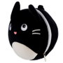 PUCKATOR Oreiller de voyage et masque de nuit en forme de chat - Taille 16.5x13.5x10.5 cm, 95% polyester, 5% spandex - Feline Fine Relaxeazzz