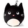 PUCKATOR Oreiller de voyage et masque de nuit en forme de chat - Taille 16.5x13.5x10.5 cm, 95% polyester, 5% spandex - Feline Fine Relaxeazzz