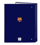 Safta - Classeur à rabats F.C. Barcelona 1ère équipe 25/26 - 4 anneaux mixtes - 26,5 x 33 x 4 cm - À partir de 3 ans