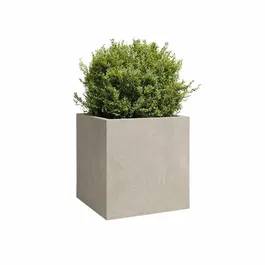 Artevasi Pot de fleurs SYDNEY - 21 L - Crème - Diamètre 30 cm - Dimensions 29.5x29.5x29.5 cm