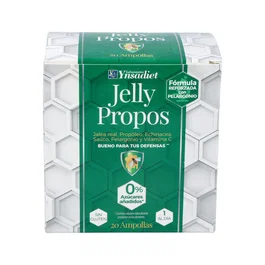 YNSADIET Jelly Propos Gelée Royale, Propolis et Vitamine C, 20 ampoules