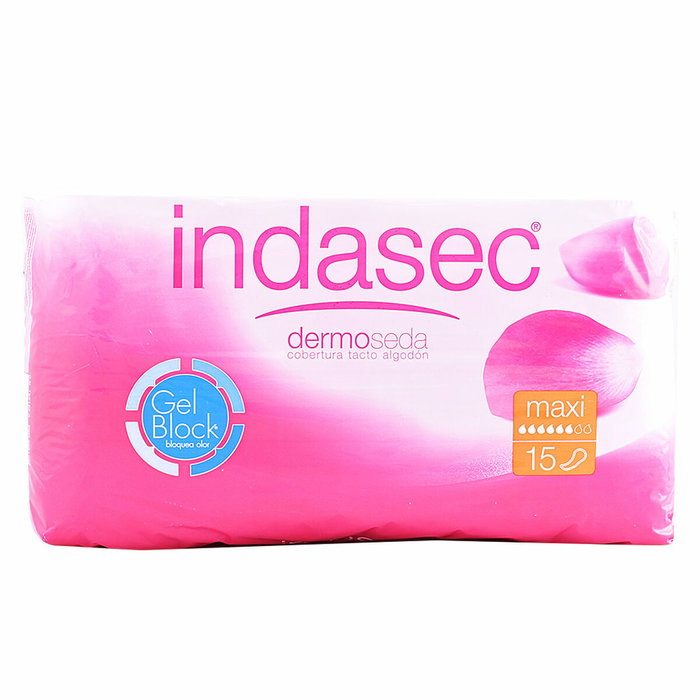 Indasec DISCREET Protection maxi pour incontinence, 15 unités