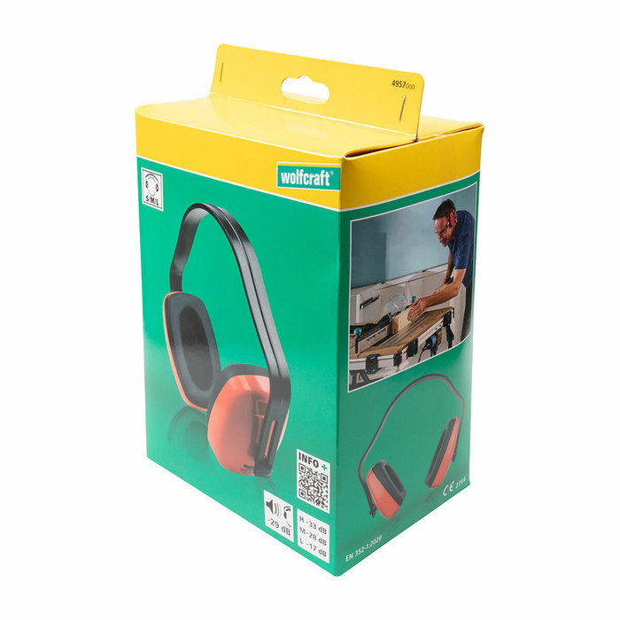 Wolfcraft Protection auditive 4957000 Rouge