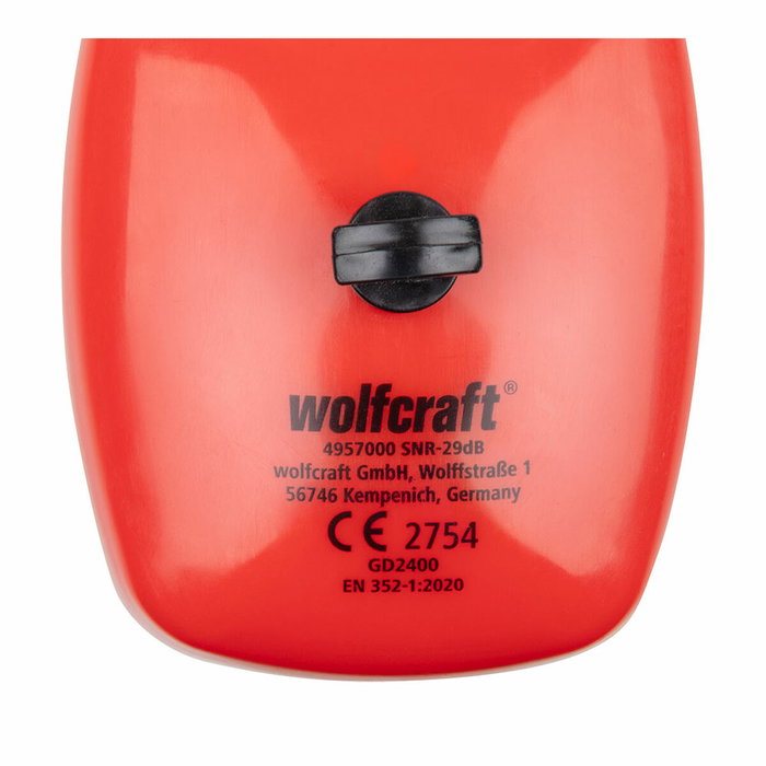 Wolfcraft Protection auditive 4957000 Rouge