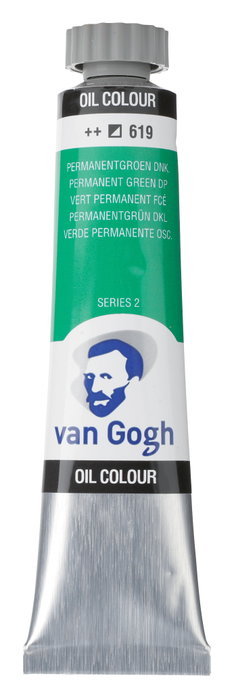 Van Gogh Peinture à l'huile Tube 20 ml Vert Permanent Foncé 619 Van Gogh Peinture à l'huile Tube 20 ml Vert Permanent Foncé 619