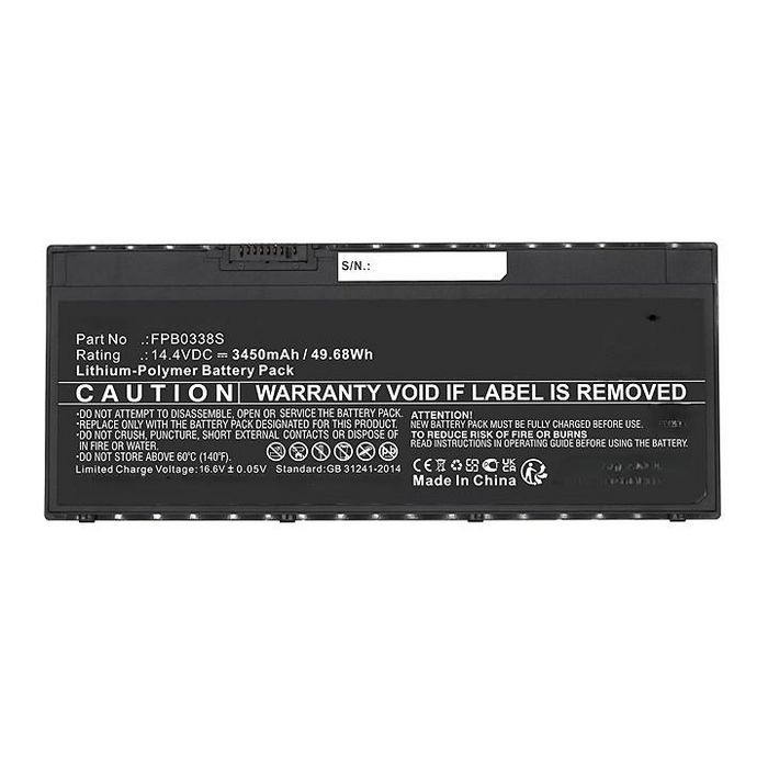 CoreParts Batterie pour Fujitsu Notebook, Laptop 50.00Wh 14.4V 3470mAh CoreParts Batterie pour Fujitsu Notebook, Laptop 50.00Wh 14.4V 3470mAh