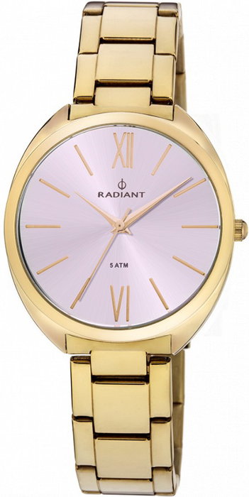 Radiant RA420202 avec cadran rose et bracelet doré Radiant RA420202 avec cadran rose et bracelet doré