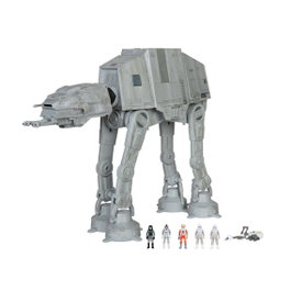 Bizak Replica Nave Star Wars At-At Véhicule avec 5 Figurines et Accessoires