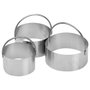 Lily Cook Lot de 3 Moules de Dressage ronds en Acier Inoxydable