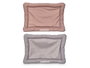 MASCOW Couchette rectangulaire 85x60cm Gris + Marron