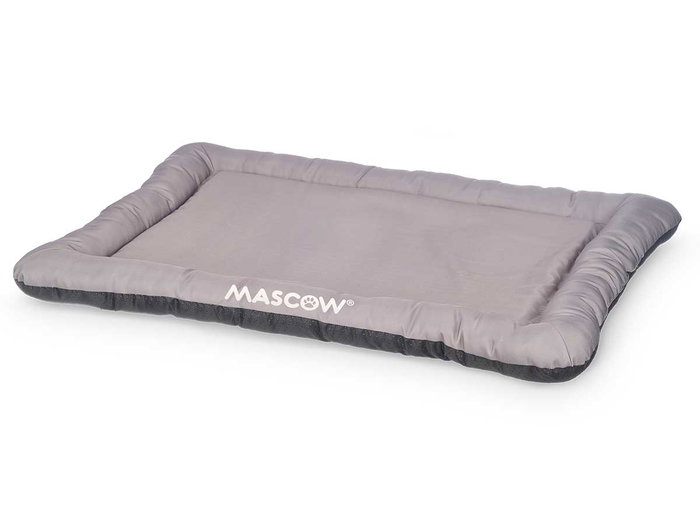 MASCOW Couchette rectangulaire 85x60cm Gris + Marron