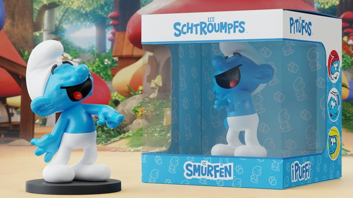 Puppy Statue Schtroumpf Farceur Puppy Statue Schtroumpf Farceur