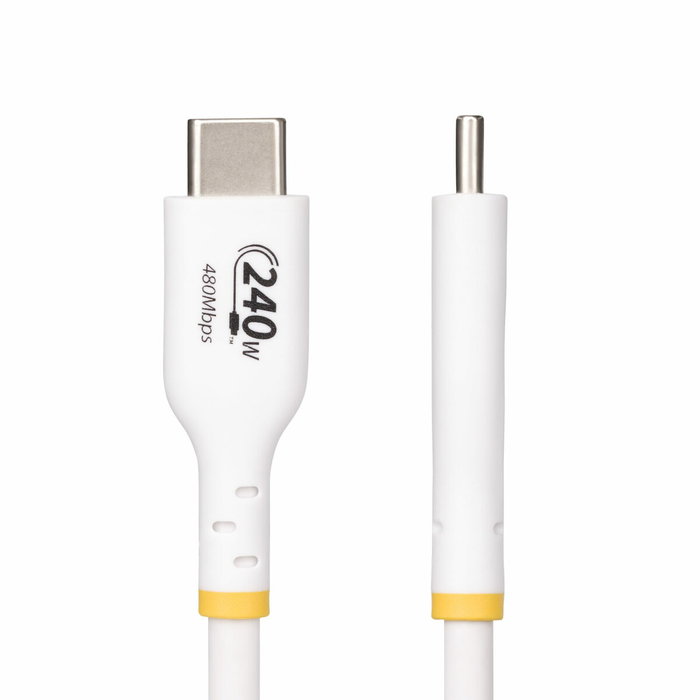 Câble USB Startech USB2EPR2MW Blanc 2 m