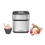 Rommelsbacher IM 12 - Sorbetière électrique, 1.2 L, 12 W, finition argent et noir