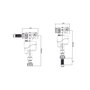 WOLFPACK LINEA PROFESIONAL Robinet flotteur compact double
