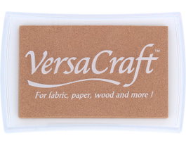 Tsukineko VERSACRAFT Almohadilla de tinta pour textile, couleur sable, 95x65mm