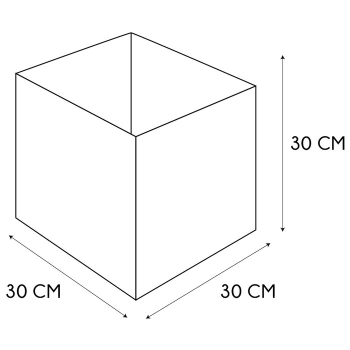 Home Deco Factory Cesta d'ordre Giulia 30x30 cm