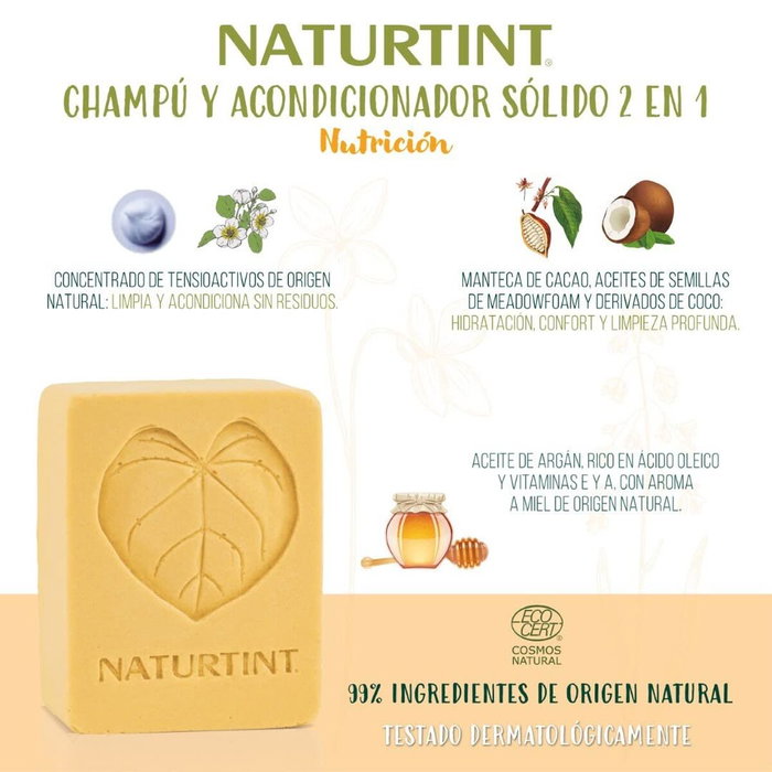 Naturtint Shampooing et Après-Shampooing Solide 2en1 Nutrition 75 g Naturtint Shampooing et Après-Shampooing Solide 2en1 Nutrition 75 g