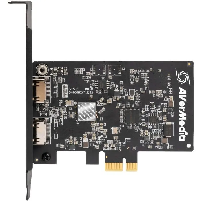 Avermedia Live Streamer Ultra HD GC571 - Carte d'acquisition avec Pass-Through 4K60 VRR pour streaming et capture sur PC (PCIe)