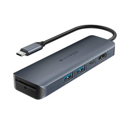 Hyper Hub Hyper Drive EcoSmart Gen.2 Universal 6-en-1 Bleu et Gris