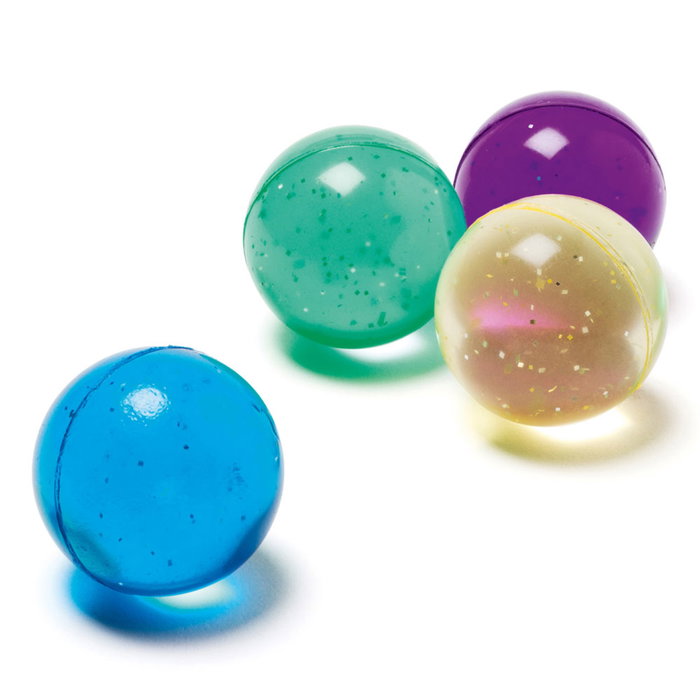 Jeux 2 momes Lot de 6 balles rebondissantes avec confettis