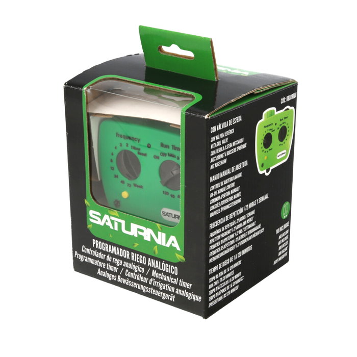 SATURNIA Programmateur d'Arrosage Analogique avec 1 Sortie 3/4 pouces