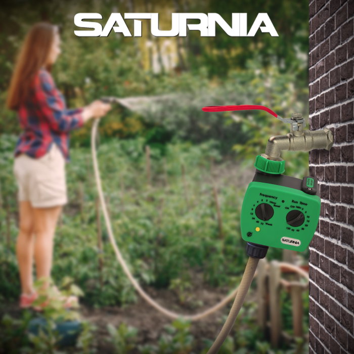 SATURNIA Programmateur d'Arrosage Analogique avec 1 Sortie 3/4 pouces