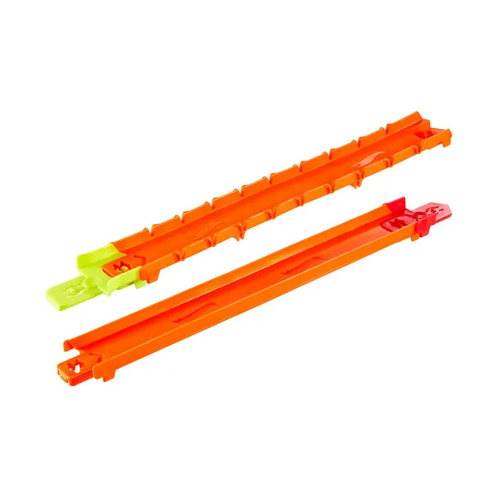 Mattel JDW43 Kit de démarrage Track Creator Hot Wheels orange pour enfant dès 3 ans avec 3m de circuit et voiture 1/64