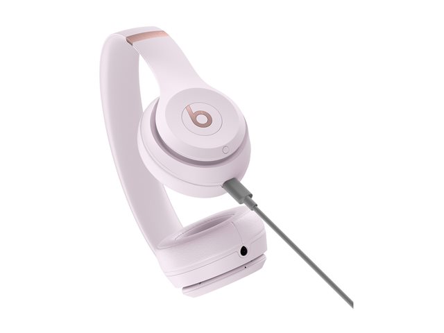 Apple Beats Solo 4 Casque Bluetooth sans fil avec Audio Spatial et Charge rapide Fast Fuel - Rose